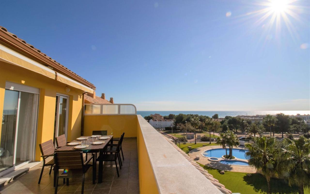 Atico Con Vistas Al Mar , Wifi Y Piscina - Sierra Irta Albert Villas Alcossebre Dış mekan fotoğraf