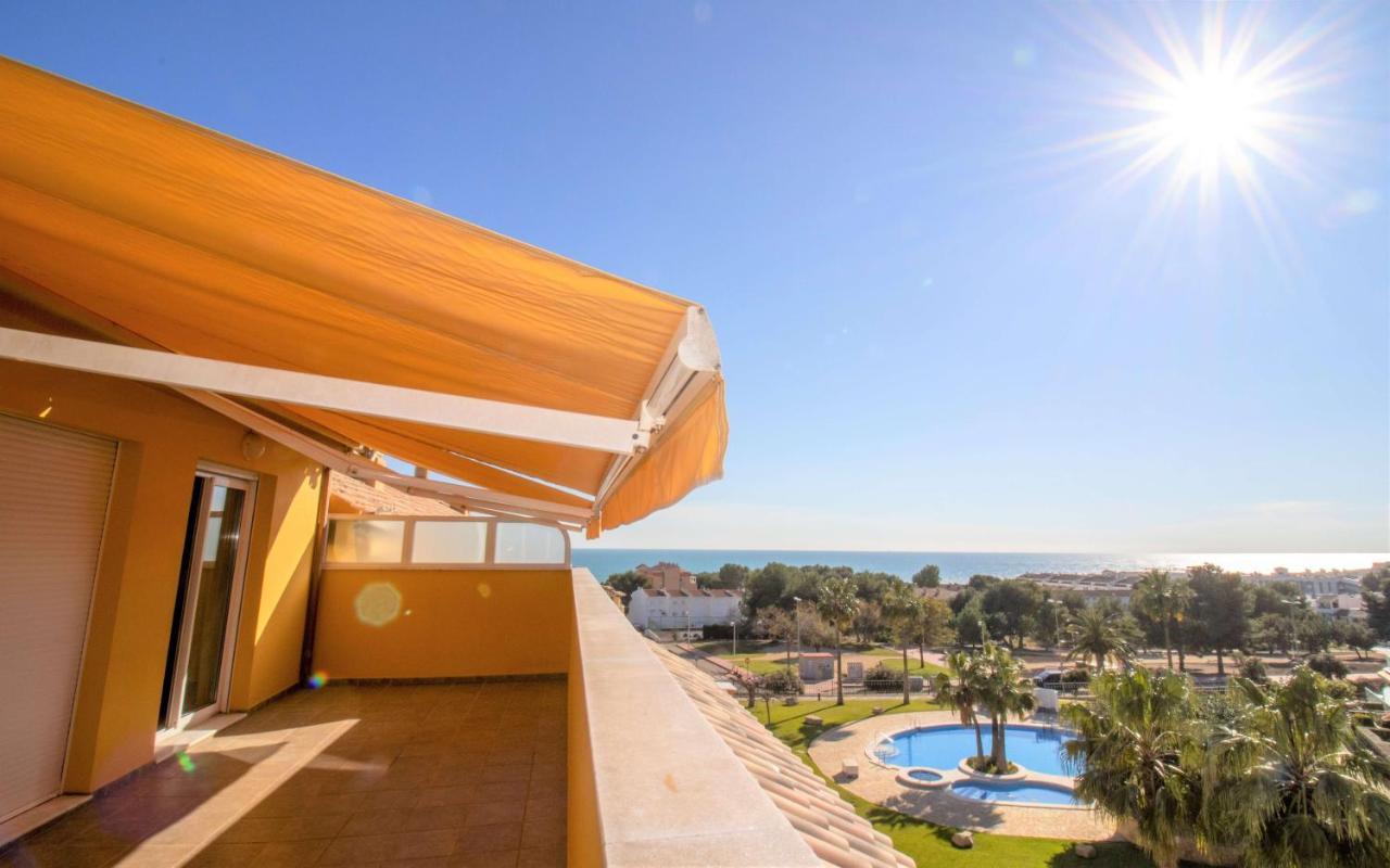 Atico Con Vistas Al Mar , Wifi Y Piscina - Sierra Irta Albert Villas Alcossebre Dış mekan fotoğraf